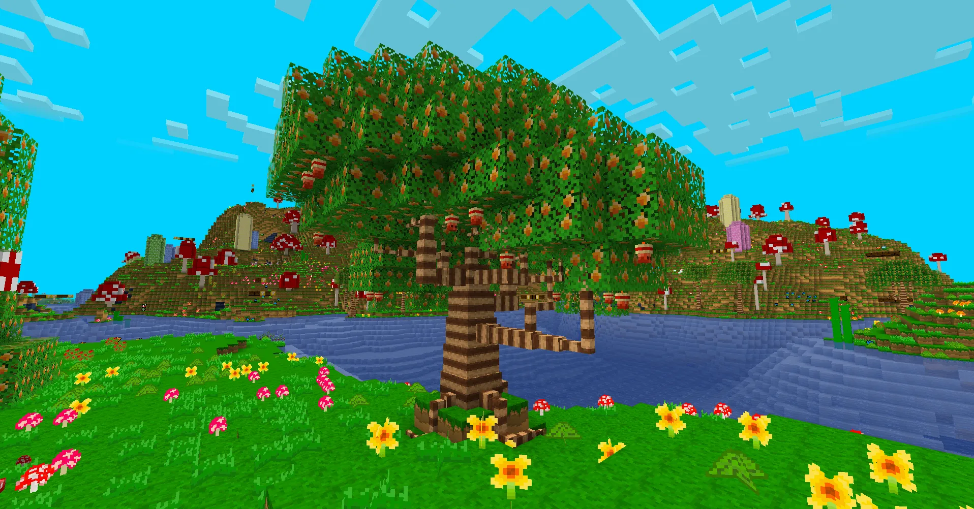 Dynamic Trees - Mario Mixup — скриншот 1 (Моды, Minecraft)