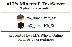 oLL's Who is Online — скриншот 2 (Плагины, Minecraft)