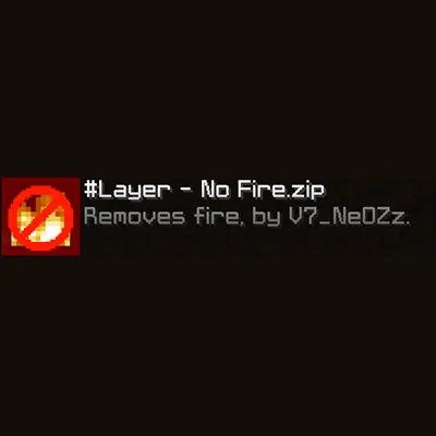 No Fire By V7_NeOZz — скриншот 1 (Текстуры, Minecraft)
