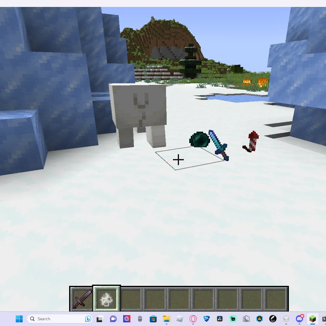 Polar bears drop OP loot  — скриншот 1 (Моды, Minecraft)