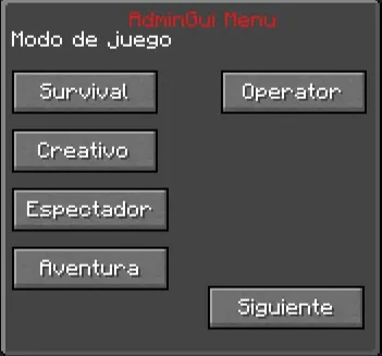 AdminGui, Моды, Minecraft