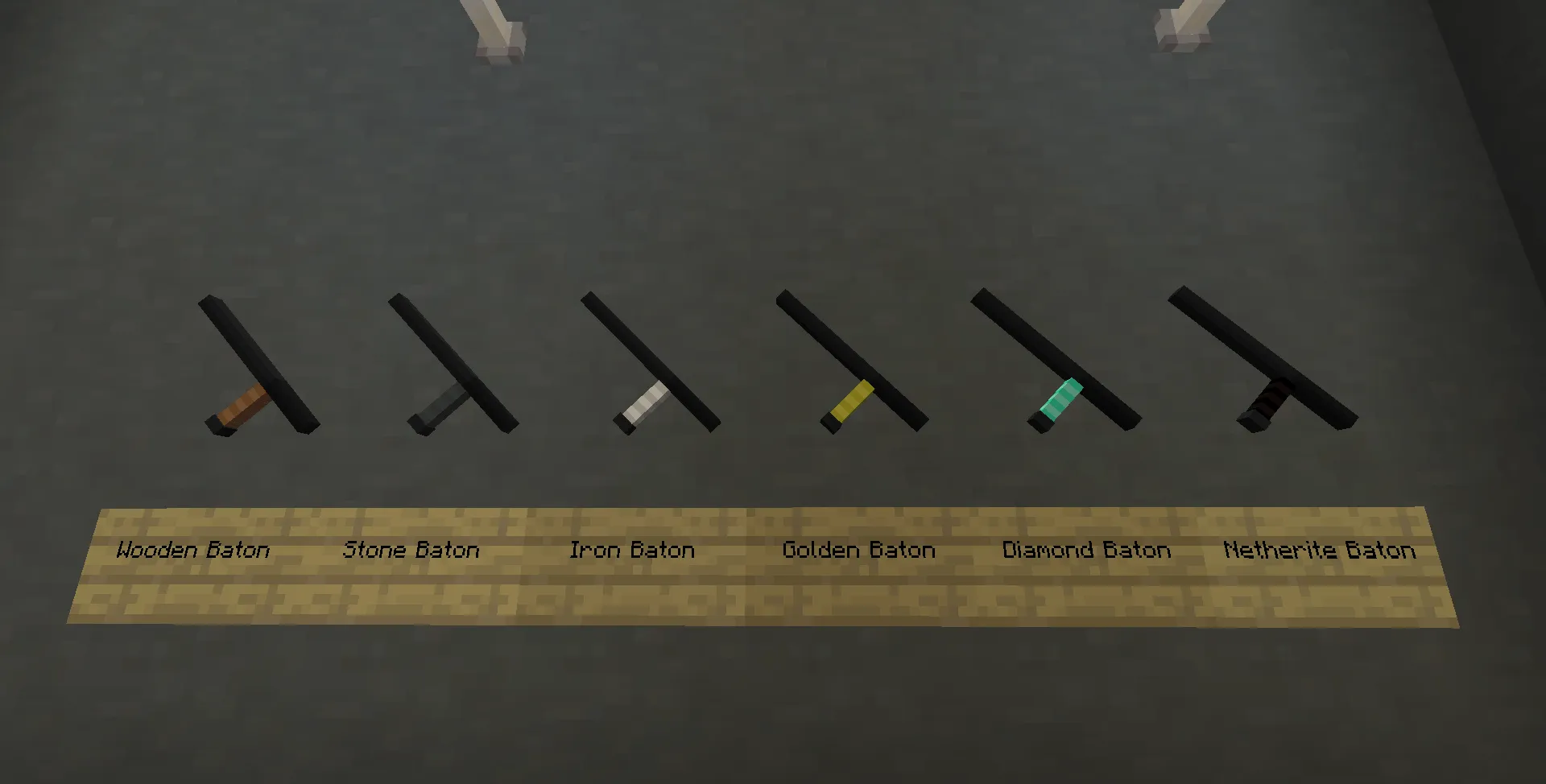 NOTLIVES Axes to Batons — скриншот 4 (Текстуры, Minecraft)