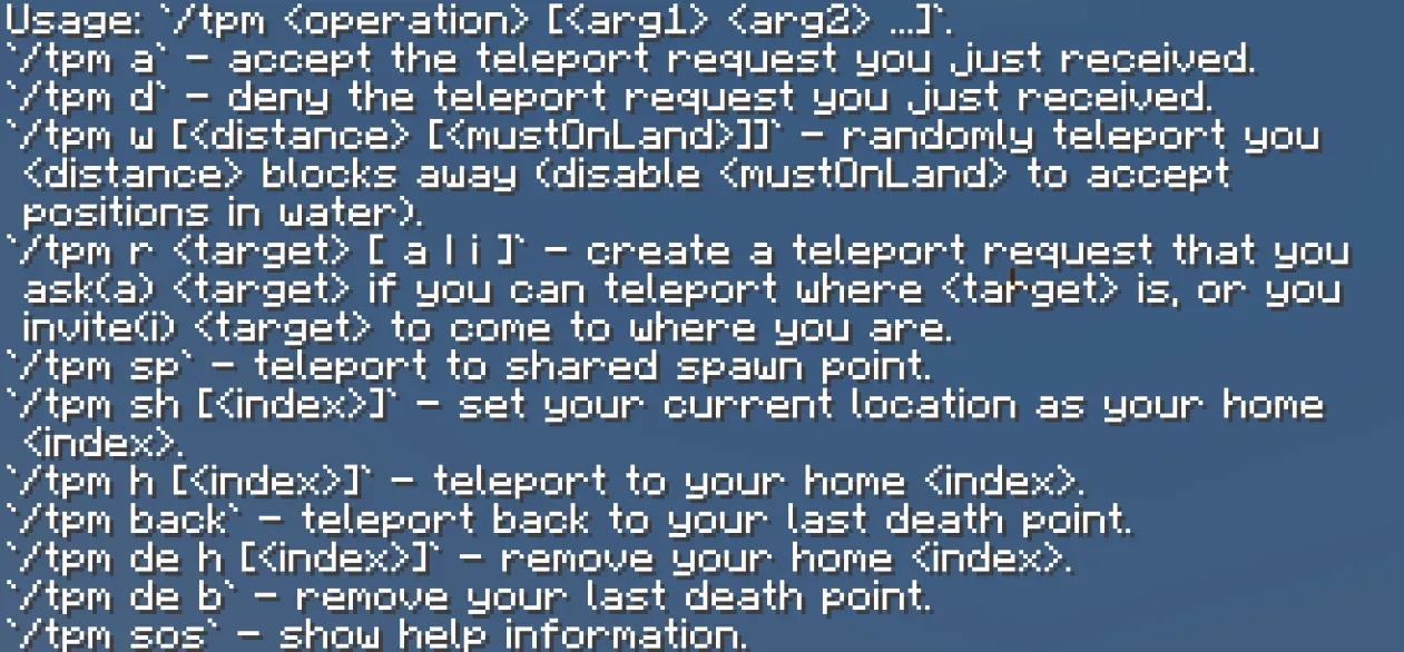 Teleport Master Simplified, Моды, Minecraft