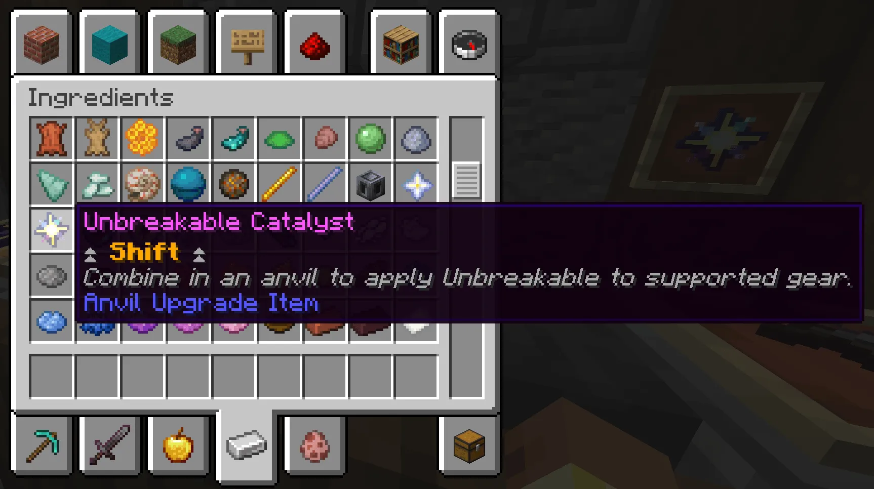 Unbreakable Catalyst, Моды, Minecraft