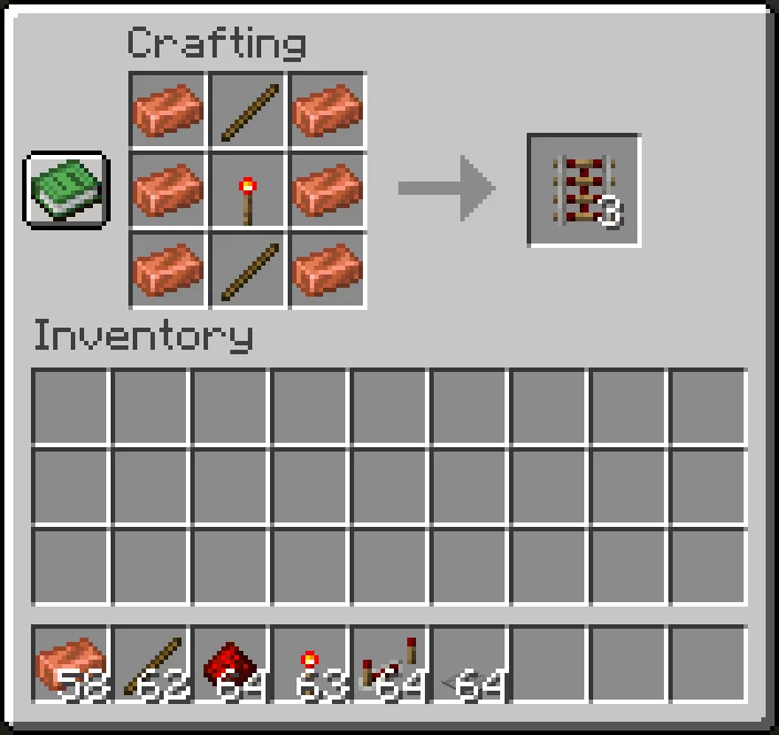 Copper Rail Crafting — скриншот 2 (Моды, Minecraft)