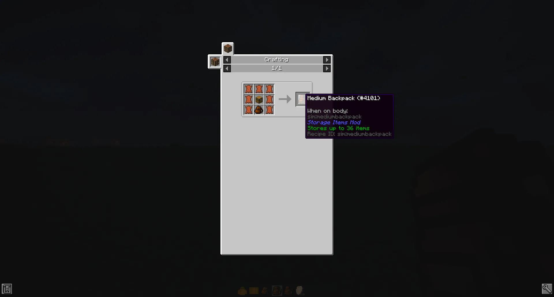 Storage Items Mod, Моды, Minecraft