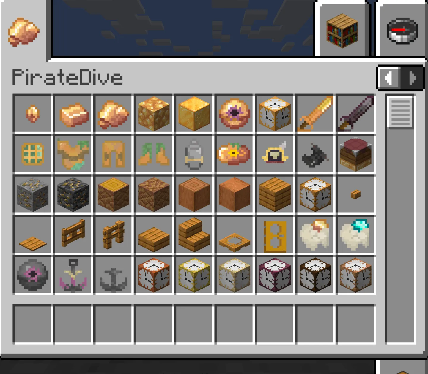 PirateDive, Моды, Minecraft