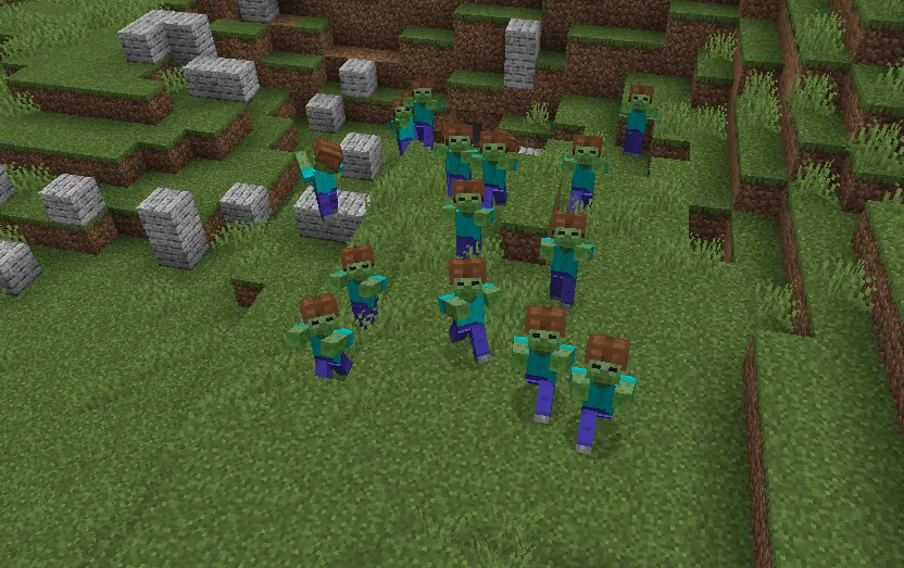 Better Zombie ai — скриншот 1 (Моды, Minecraft)