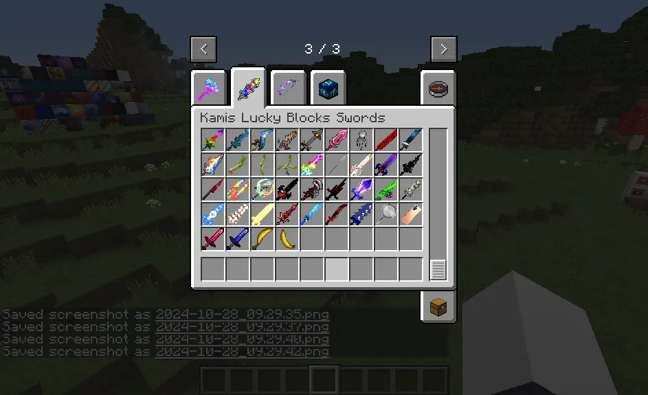 Kamis Lucky Block v1.0.4, Кастомизации, Minecraft