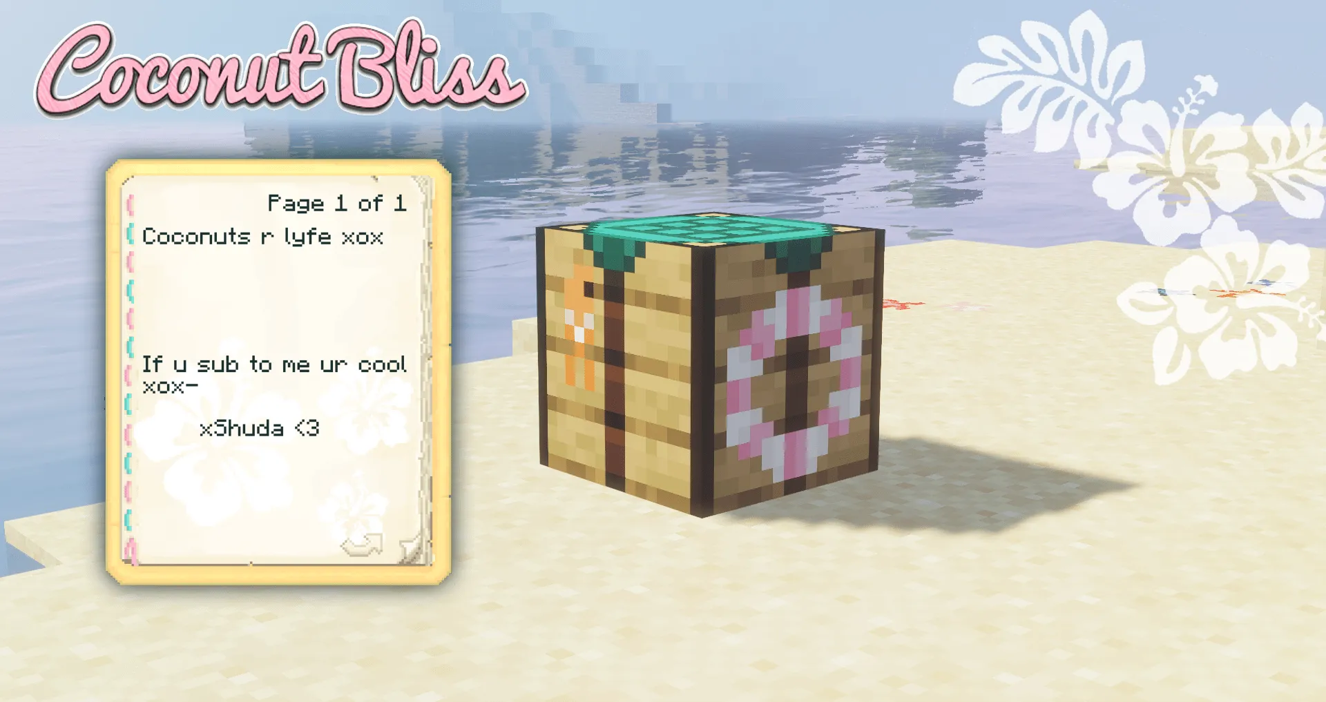 Coconut Bliss, Текстуры, Minecraft