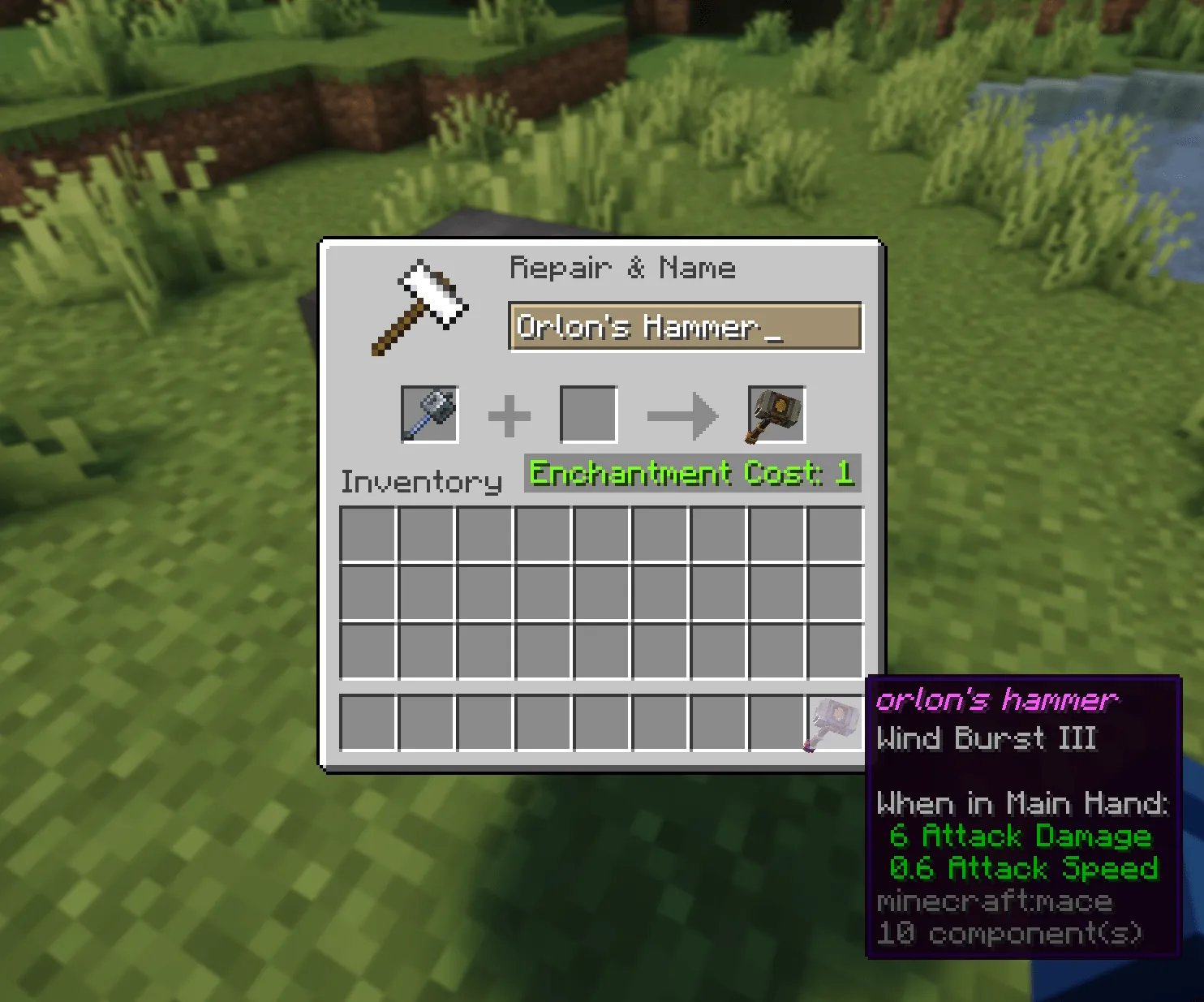 Orlon's Hammer (League of Legends), Текстуры, Minecraft