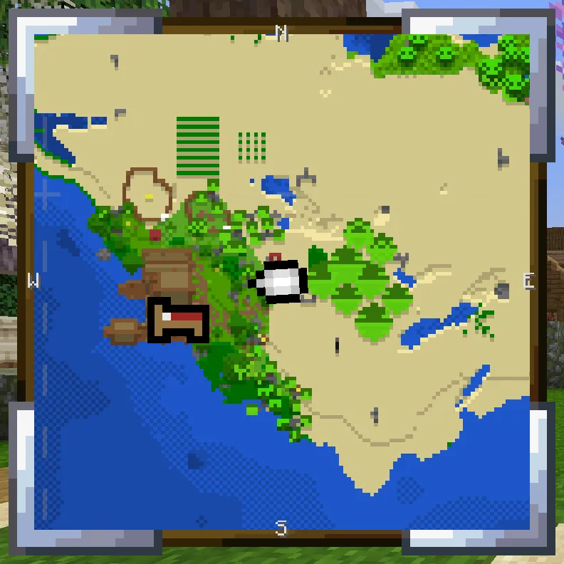 Map Atlases - Fancy Minimap Frame — скриншот 2 (Текстуры, Minecraft)