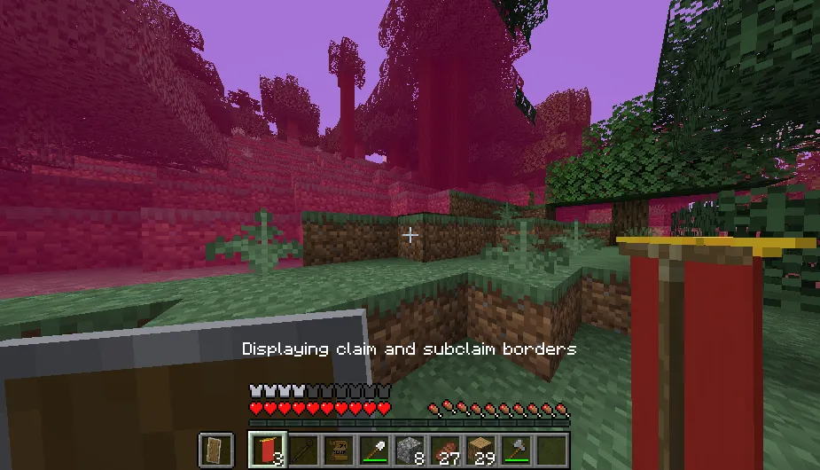 Claim Flags — скриншот 1 (Моды, Minecraft)