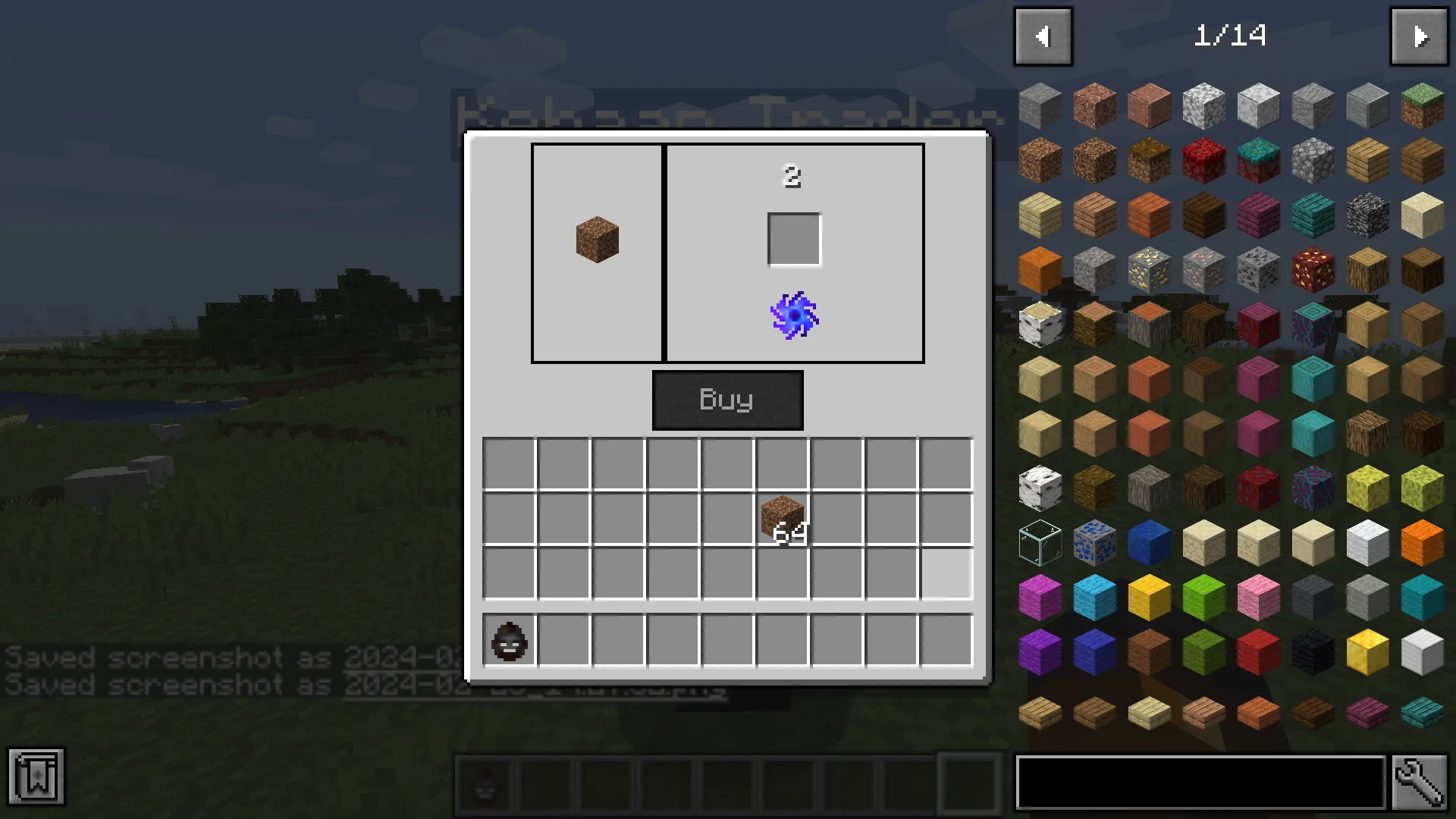 Kehaan NPC Trader, Моды, Minecraft