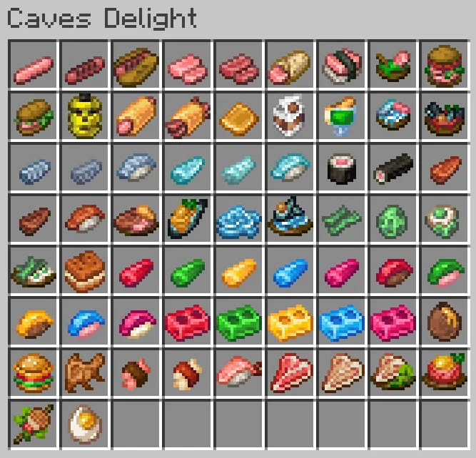 Caves Delight, Моды, Minecraft