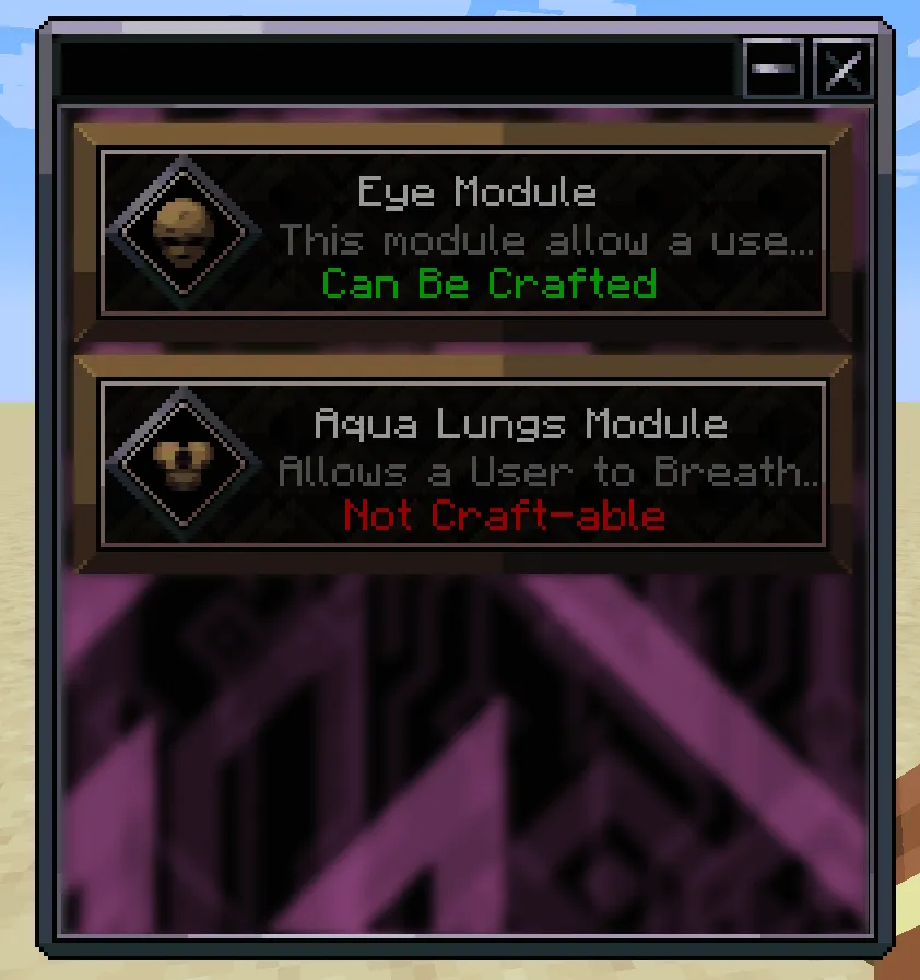 Astran, Моды, Minecraft