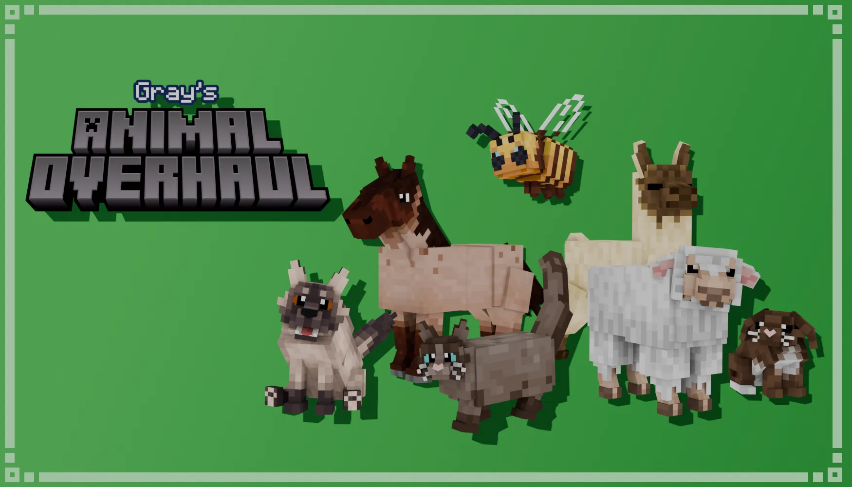 Gray's Animal Overhaul, Текстуры, Minecraft