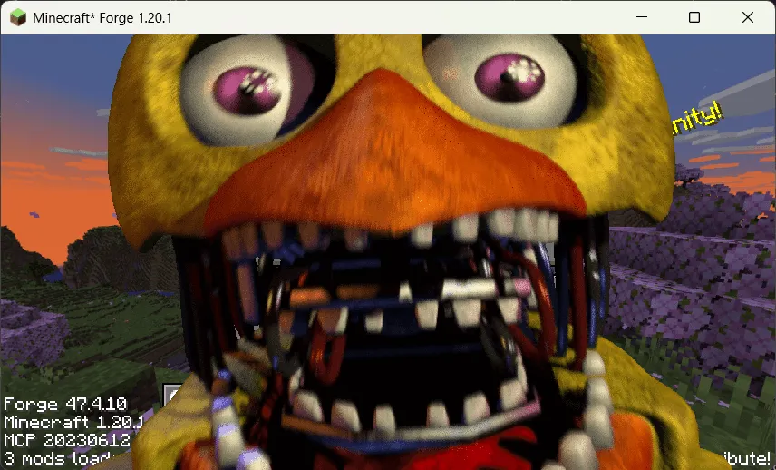 FNAF Random Jumpscares, Моды, Minecraft