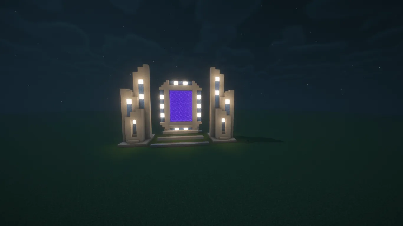 Simple Futuristic Nether Portal, Карты, Minecraft