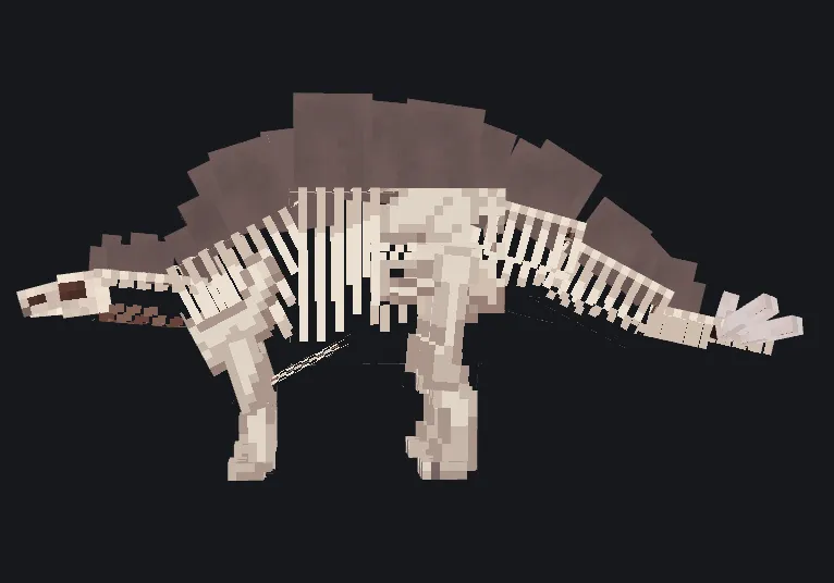 Jurassic Park Stegosaurus (For Fossils and Archeology: Revival Genesis) — скриншот 3 (Текстуры, Minecraft)