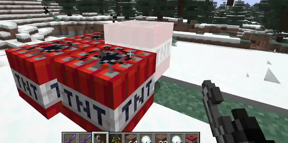 TNT knock-BACK, Моды, Minecraft