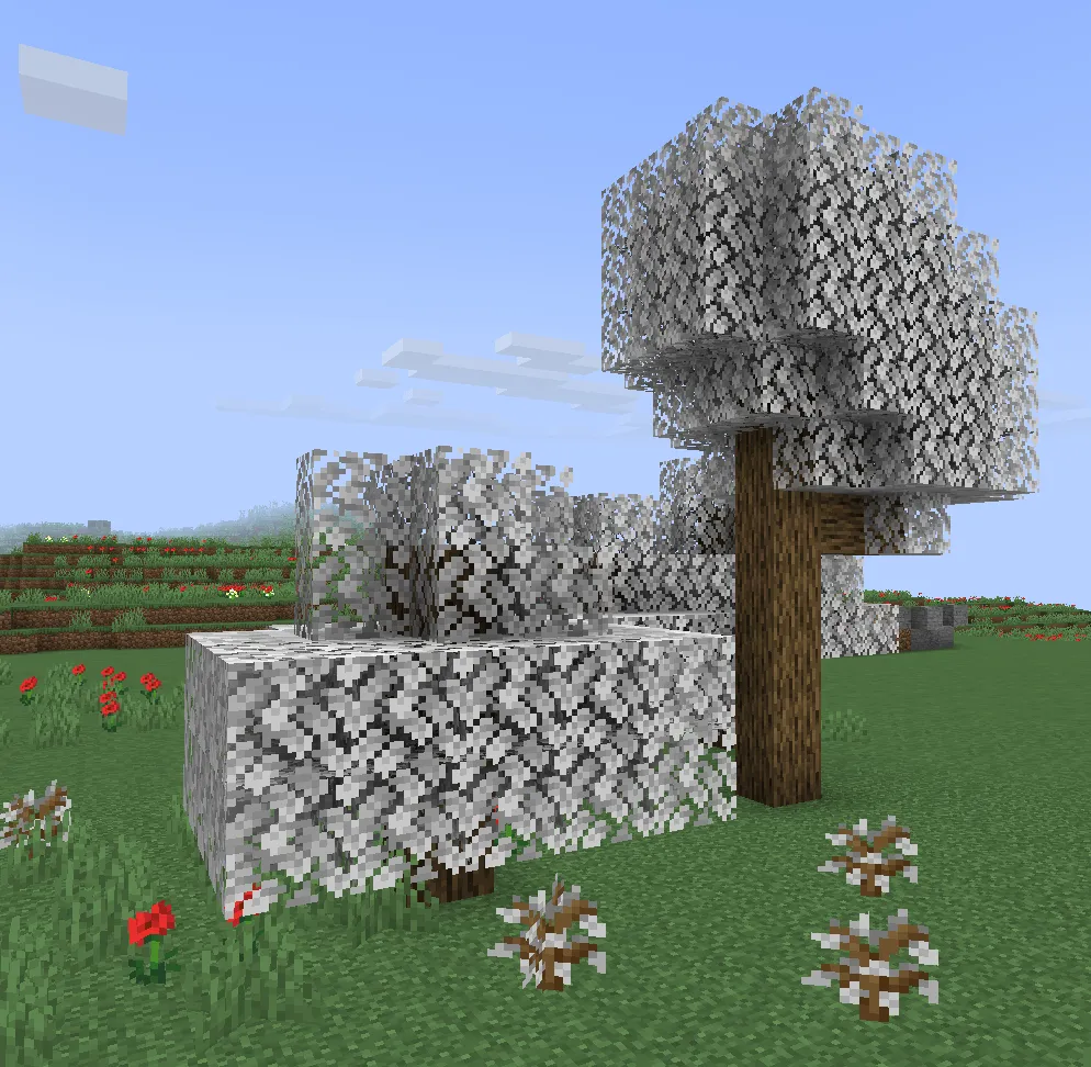 Pale Oak Leaves, Текстуры, Minecraft