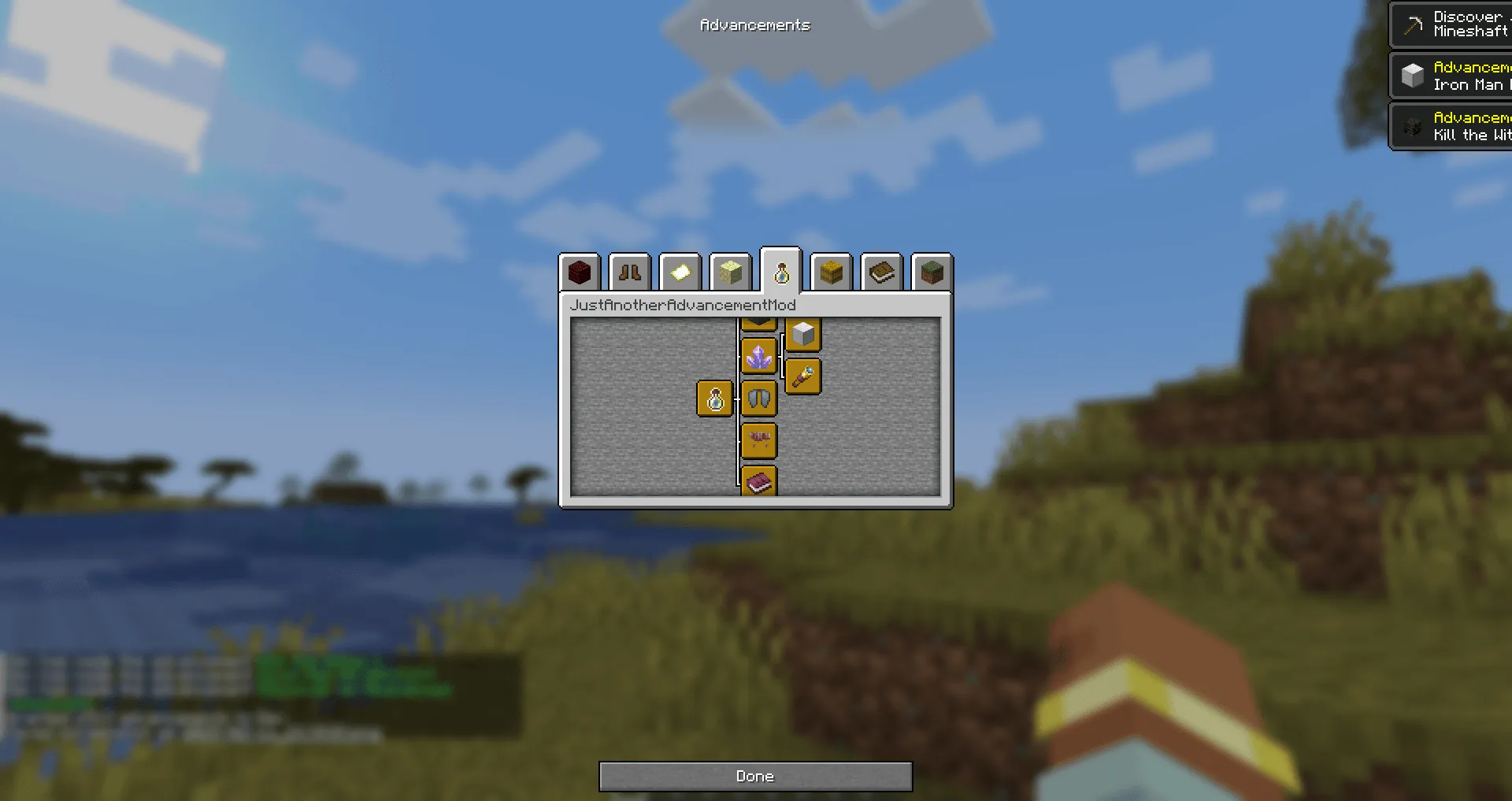 Just Some More Advancements — скриншот 2 (Моды, Minecraft)