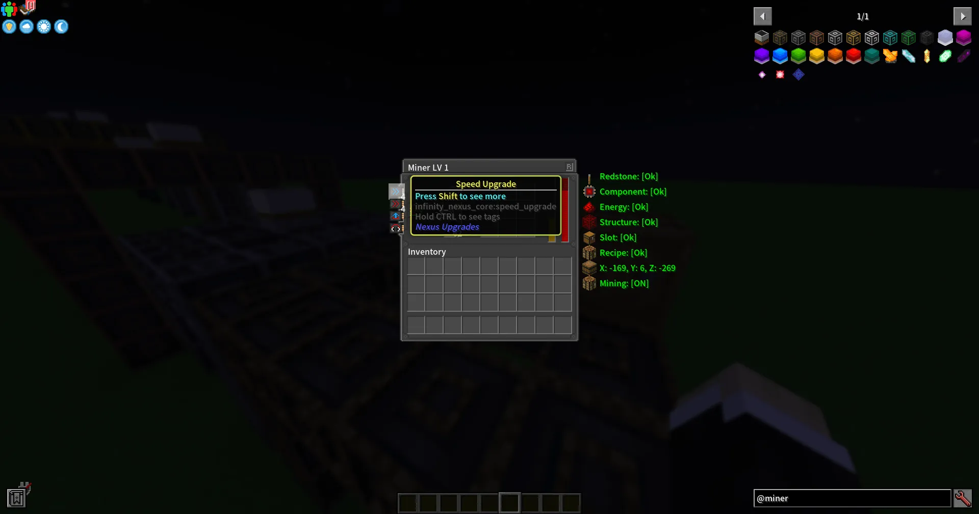 Infinity Nexus Miner, Моды, Minecraft