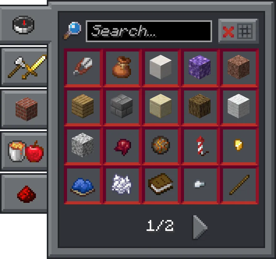 Era GUI — скриншот 3 (Текстуры, Minecraft)