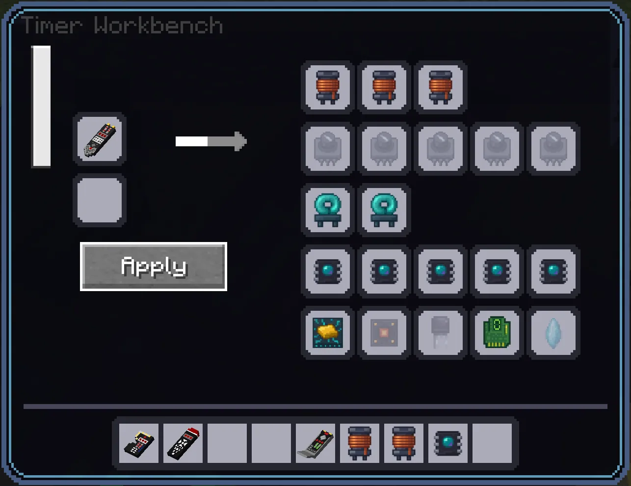 Sliders technology, Моды, Minecraft