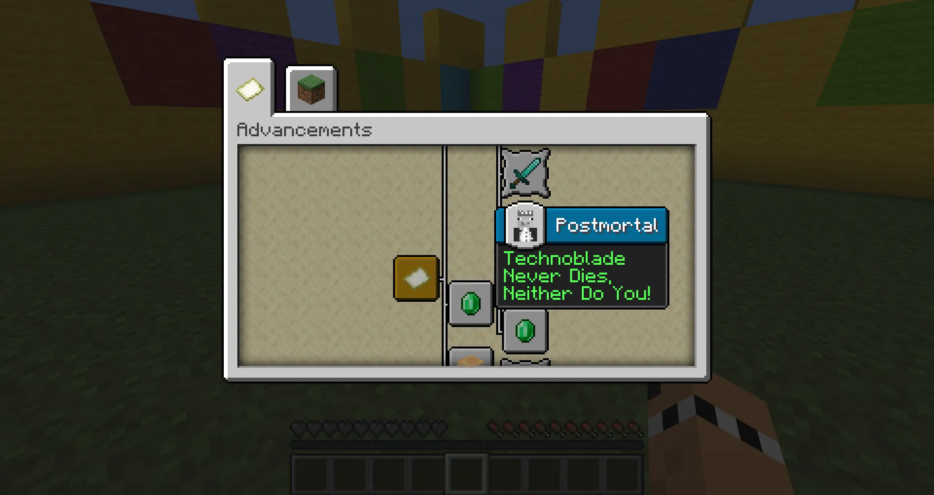 WASH3D's Black & White Technoblade Totem — скриншот 3 (Текстуры, Minecraft)