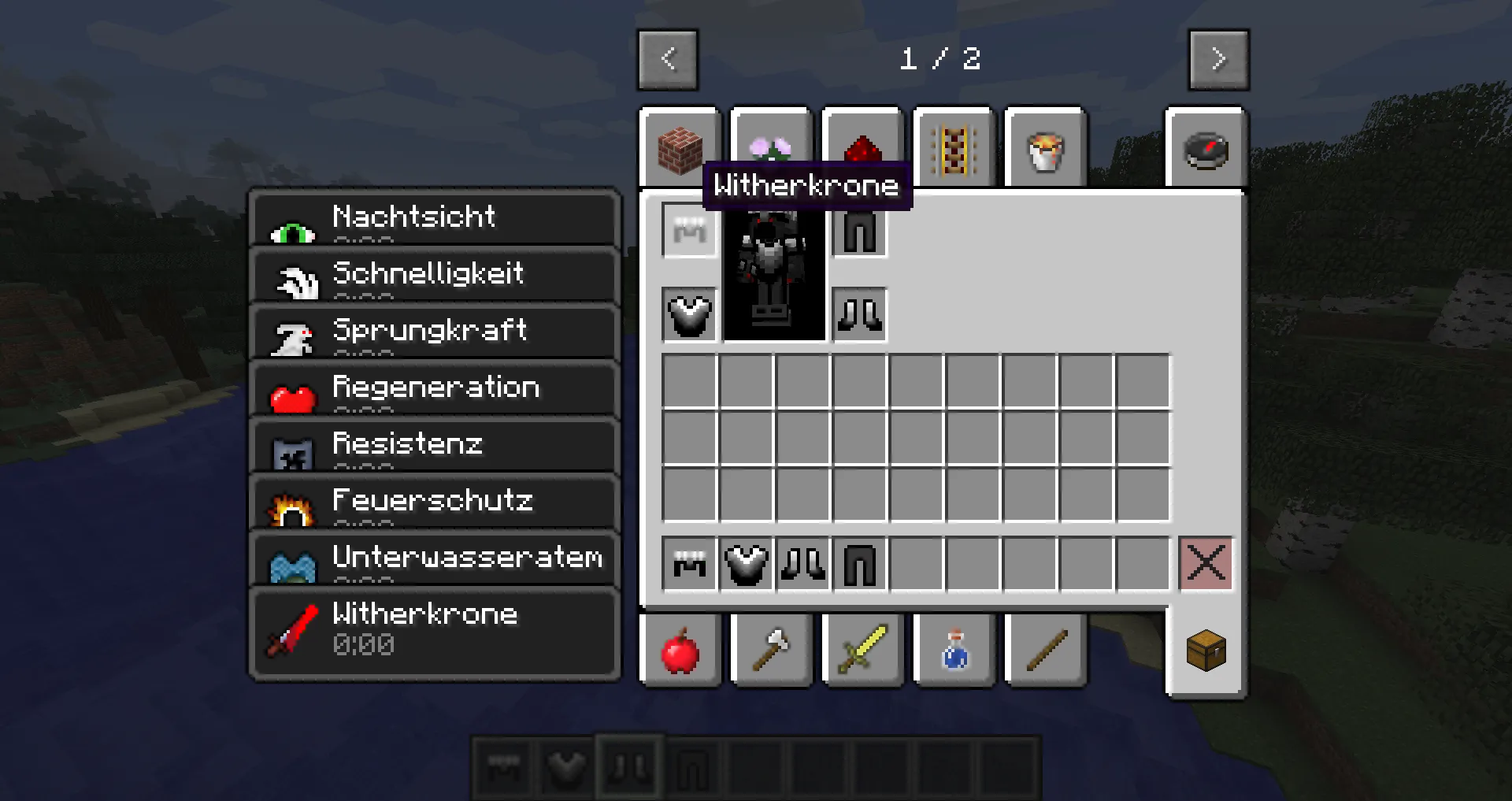 Wither Armor, Моды, Minecraft