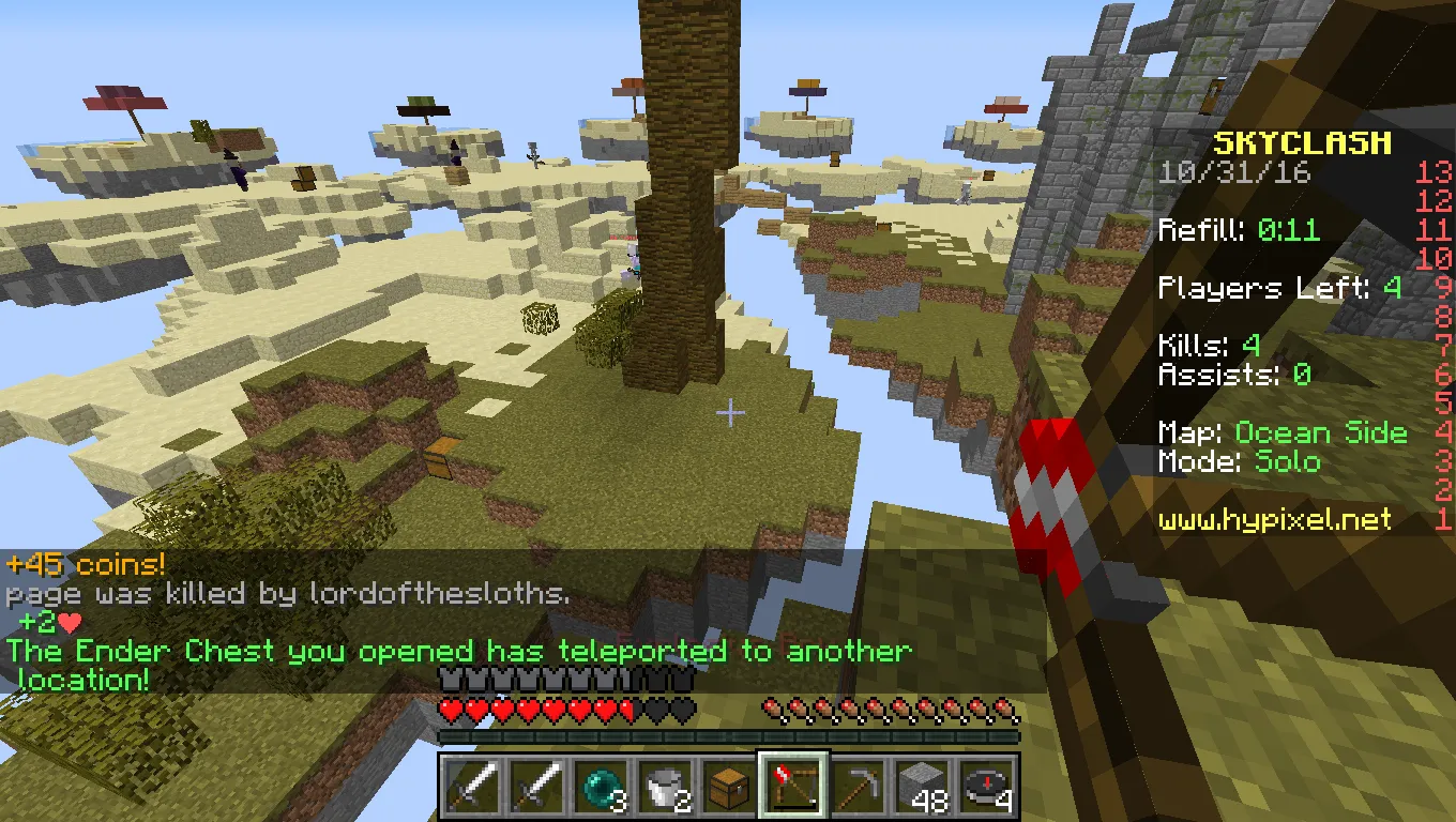 ItemBound SkyClash, Текстуры, Minecraft