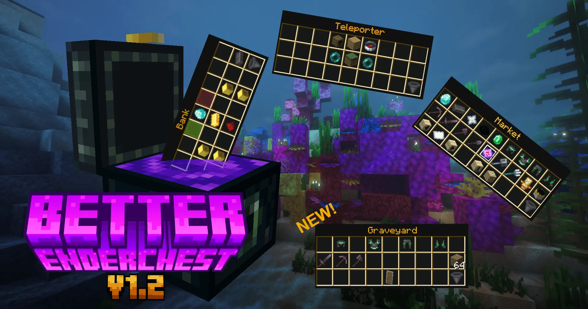 Better Enderchest v1.2 (1.21.11) | Enderchest GUI Datapack | Shop, Post, Level & even more! | NEW GRAVEYARD FEATURE!, Дата-паки, Minecraft