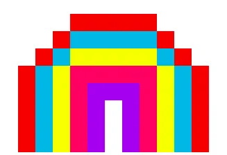 Kawaii world rainbow — скриншот 1 (Текстуры, Minecraft)