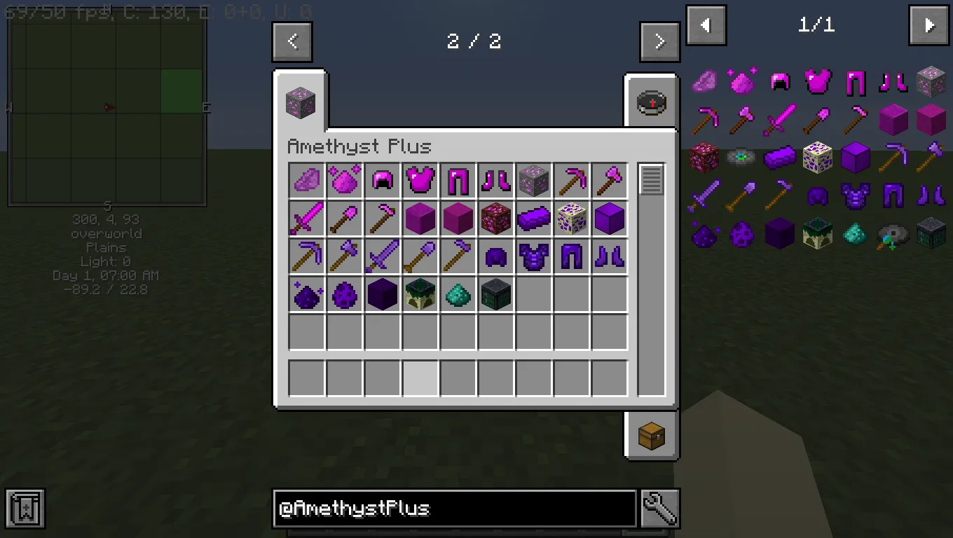 Blaziken06's Amethyst Plus Mod, Моды, Minecraft