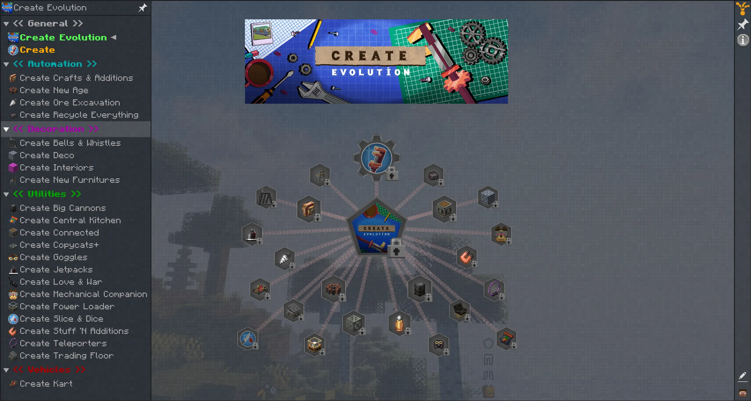 Create Evolution - With Create 6.0 and Quests! | +35 Create Addons, Модпаки, Minecraft