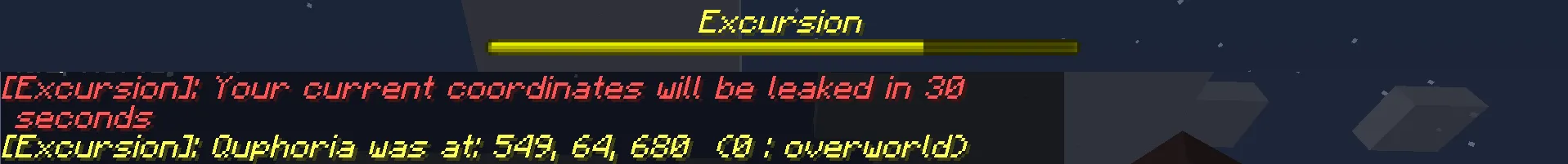 Excursion — скриншот 1 (Моды, Minecraft)