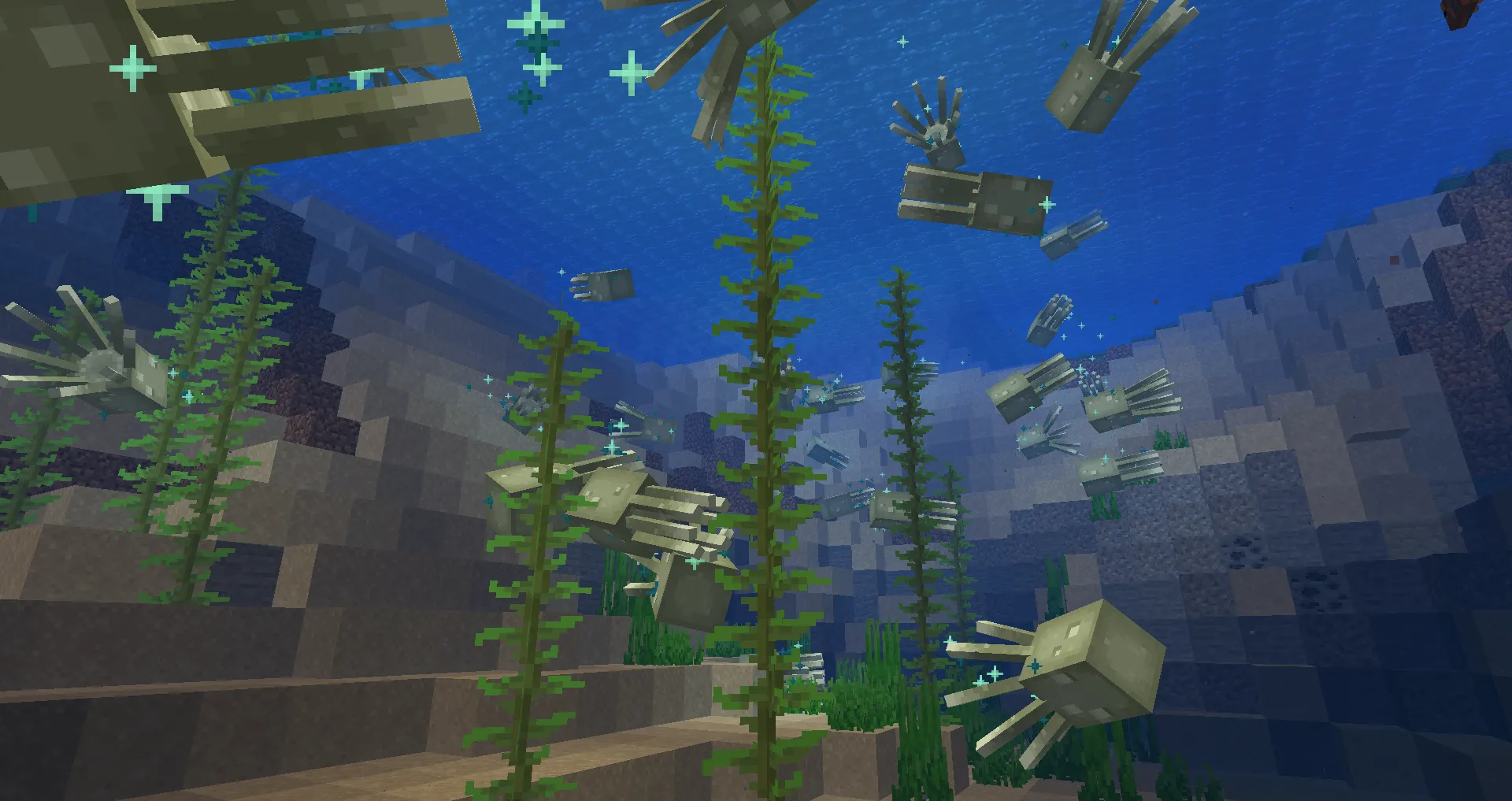 Colorful Glow Squids!, Текстуры, Minecraft