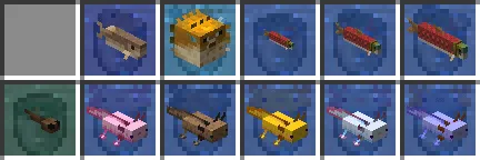 fish bucket variants — скриншот 2 (Текстуры, Minecraft)