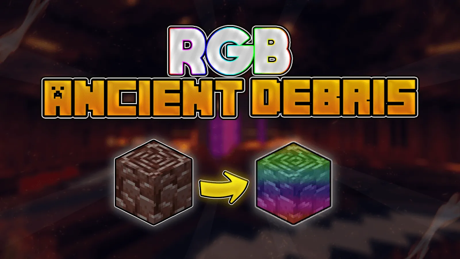 RGB Ancient Debris, Текстуры, Minecraft