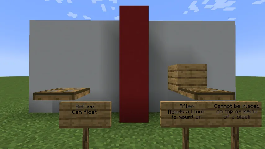 Nostalgic Placement, Моды, Minecraft