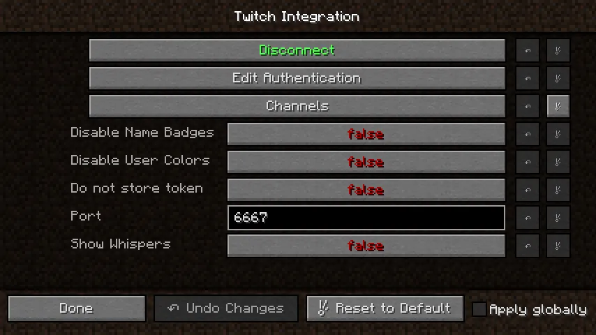 Twitch Chat Integration — скриншот 3 (Моды, Minecraft)