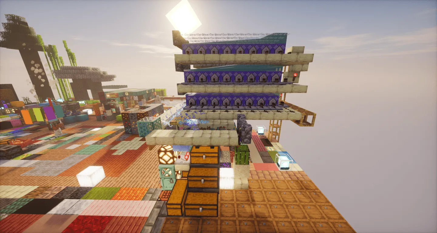 Random Item Skyblock, Карты, Minecraft