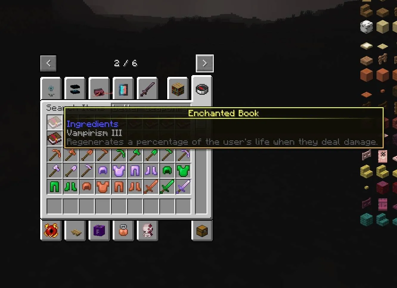 Enchantment Descriptions - Better Weaponry — скриншот 1 (Текстуры, Minecraft)