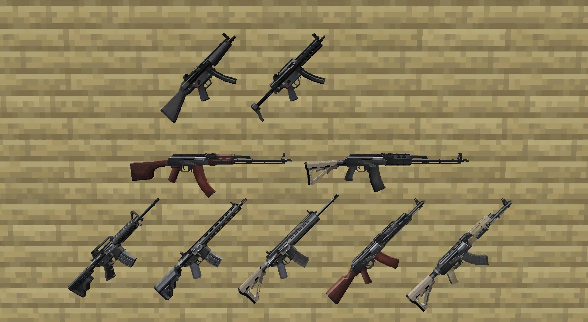 [TACZ]The Division gunpack, Кастомизации, Minecraft