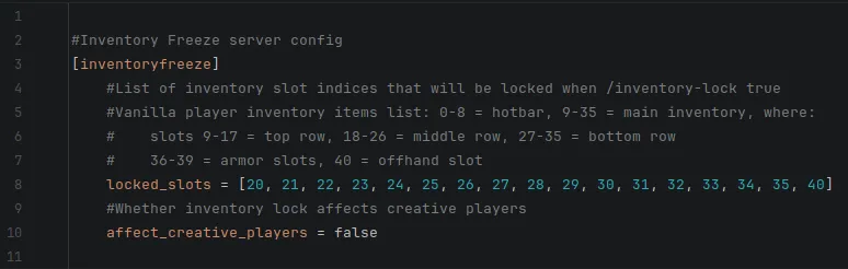 Oggvik's Inventory Freeze — скриншот 2 (Моды, Minecraft)