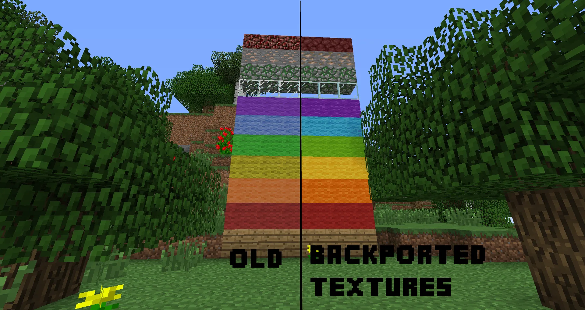 Backported Textures, Текстуры, Minecraft