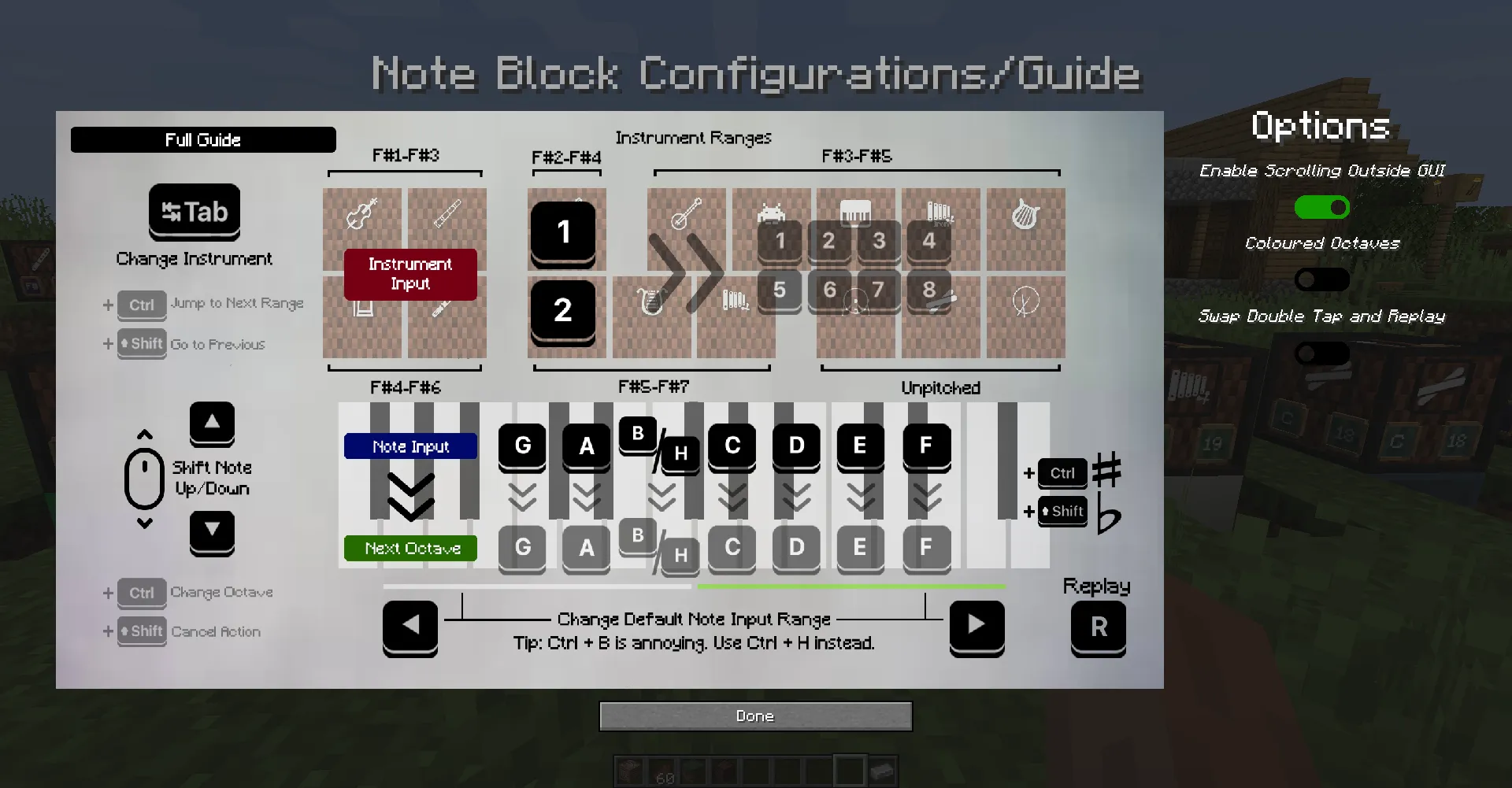 NoteBlock Addons — скриншот 1 (Моды, Minecraft)