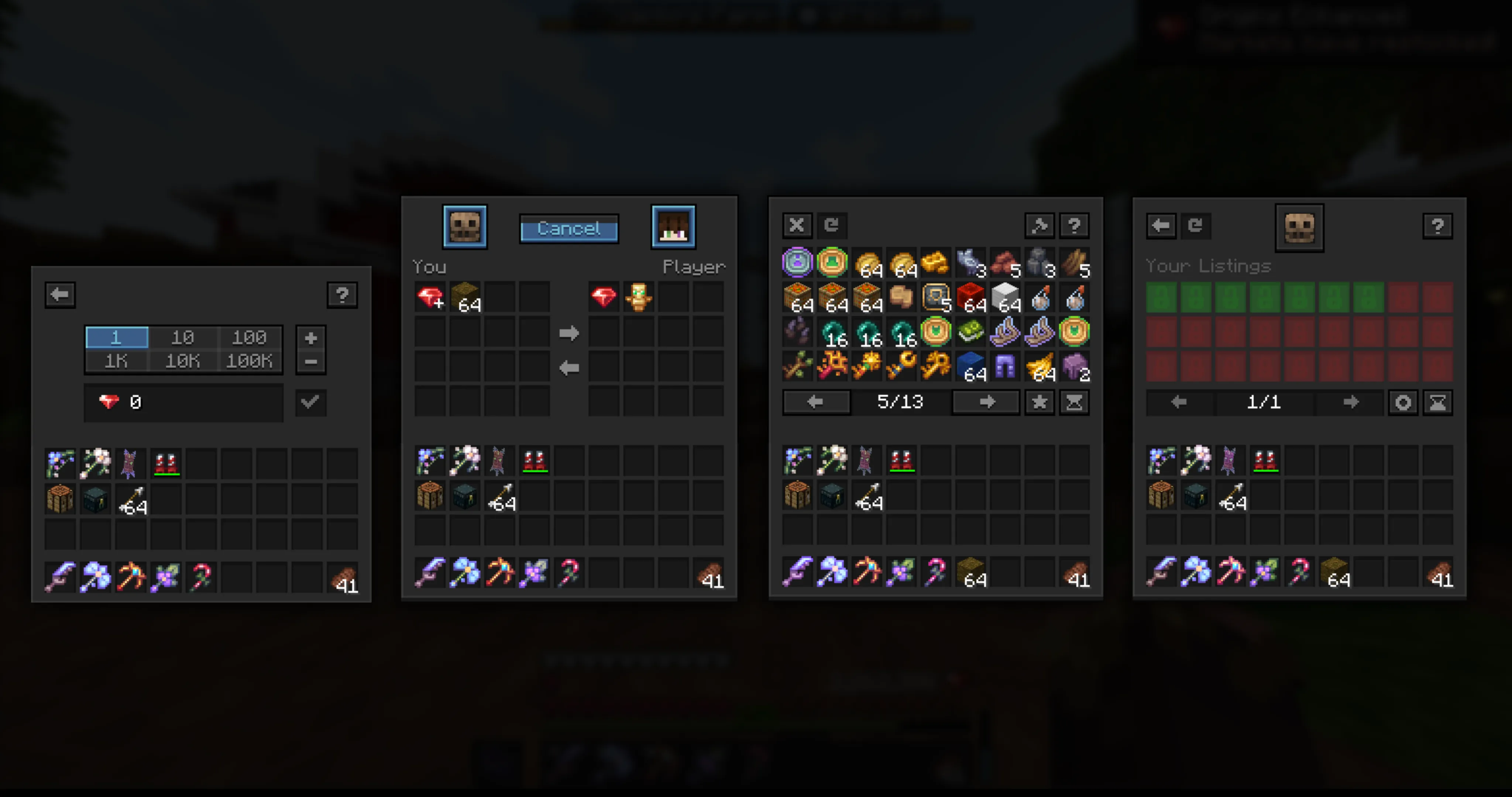 Origin Realms x Unique Dark, Текстуры, Minecraft